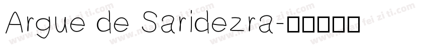 Argue de Saridezra字体转换